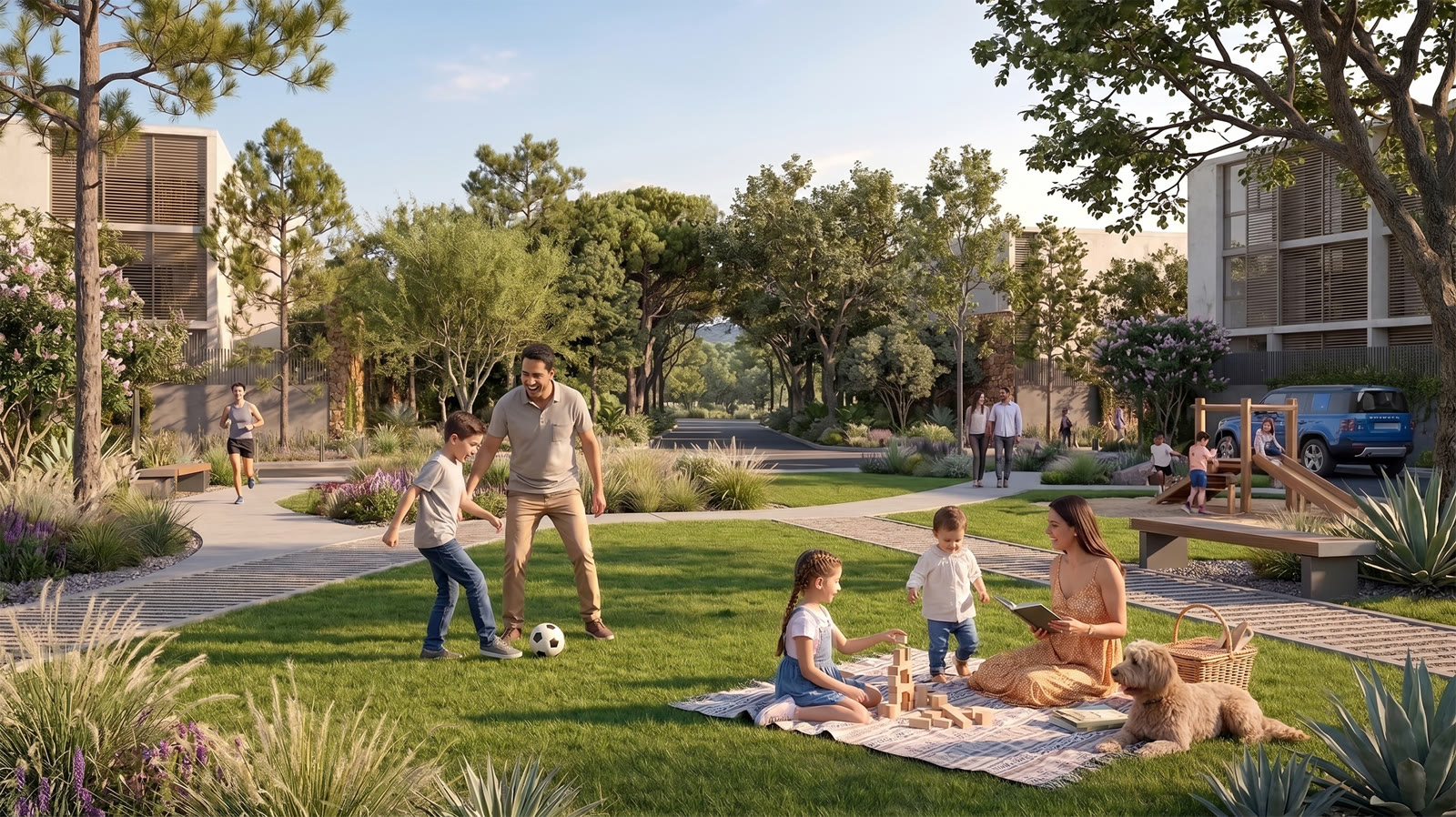 Familia en el parque